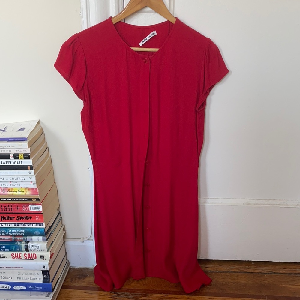 Reformation Red Vikki Dress